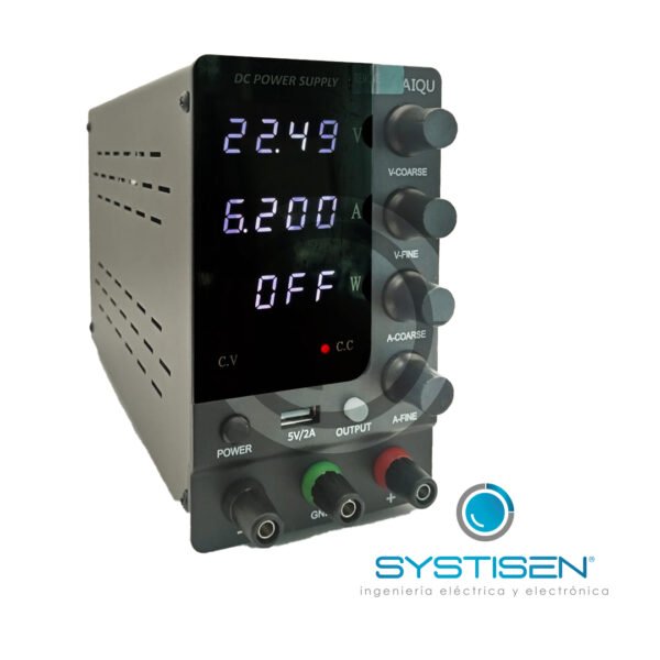 Fuente de voltaje regulado 32 Vdc – 6 Amp