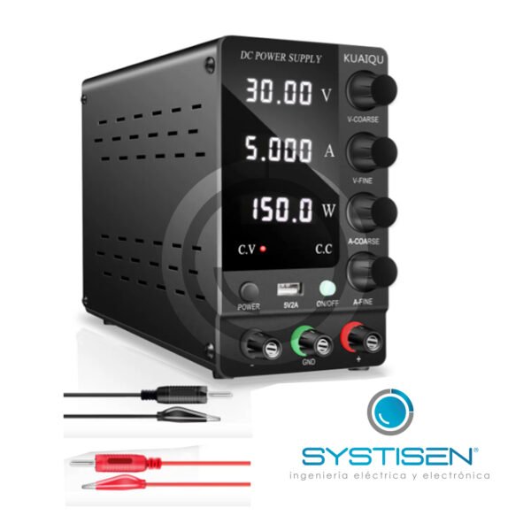 Fuente de voltaje regulado 30 Vdc – 10 Amp